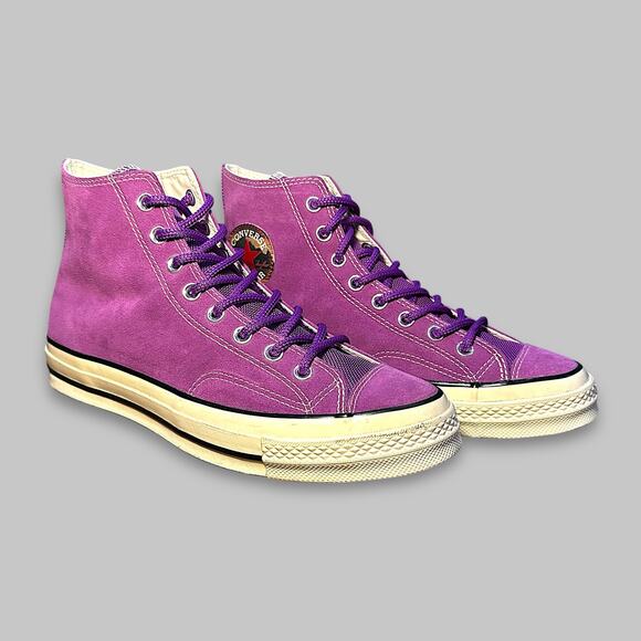 Converse Chuck Taylor All Star 70s Hi Suede Purple Sneakers – Women’s 11 - Picture 1 of 6